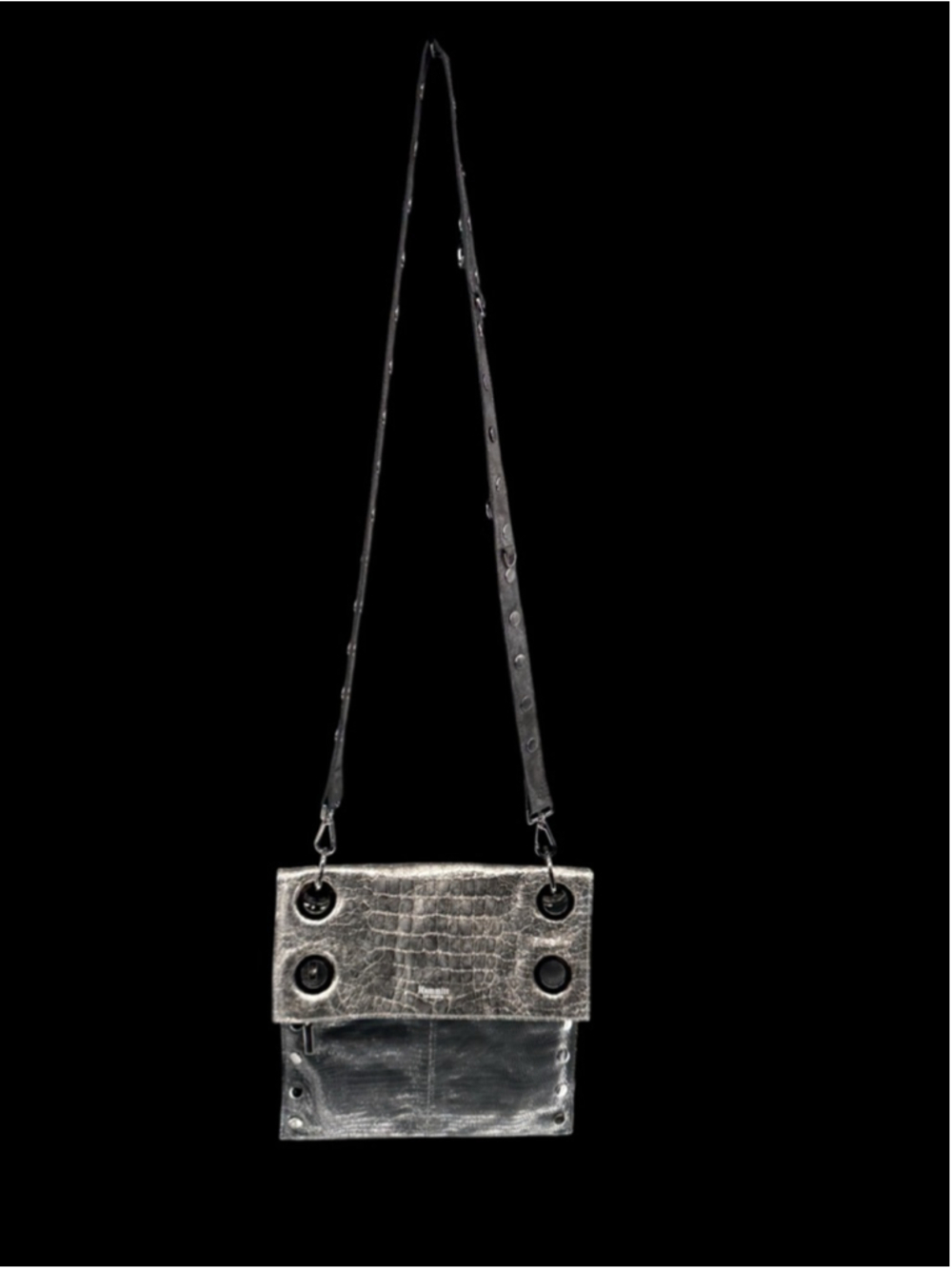 Women's Hammitt Montana Reversible Crossbody Bag One Size Silver Black